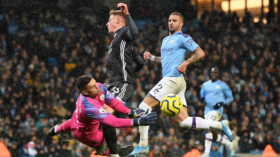 Premier League: Ederson red card dents Man City title hopes - Yahoo Sport