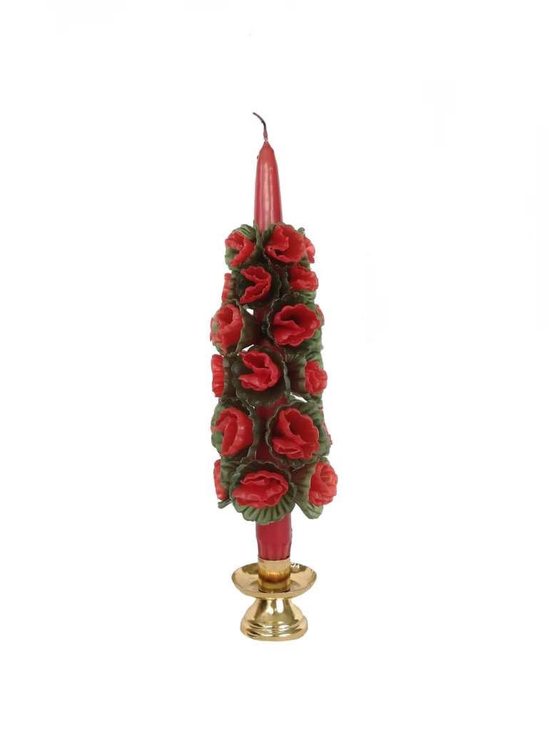 Christmas Flower Candle