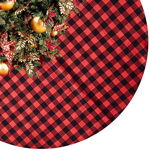 13) Buffalo Check Tree Skirt