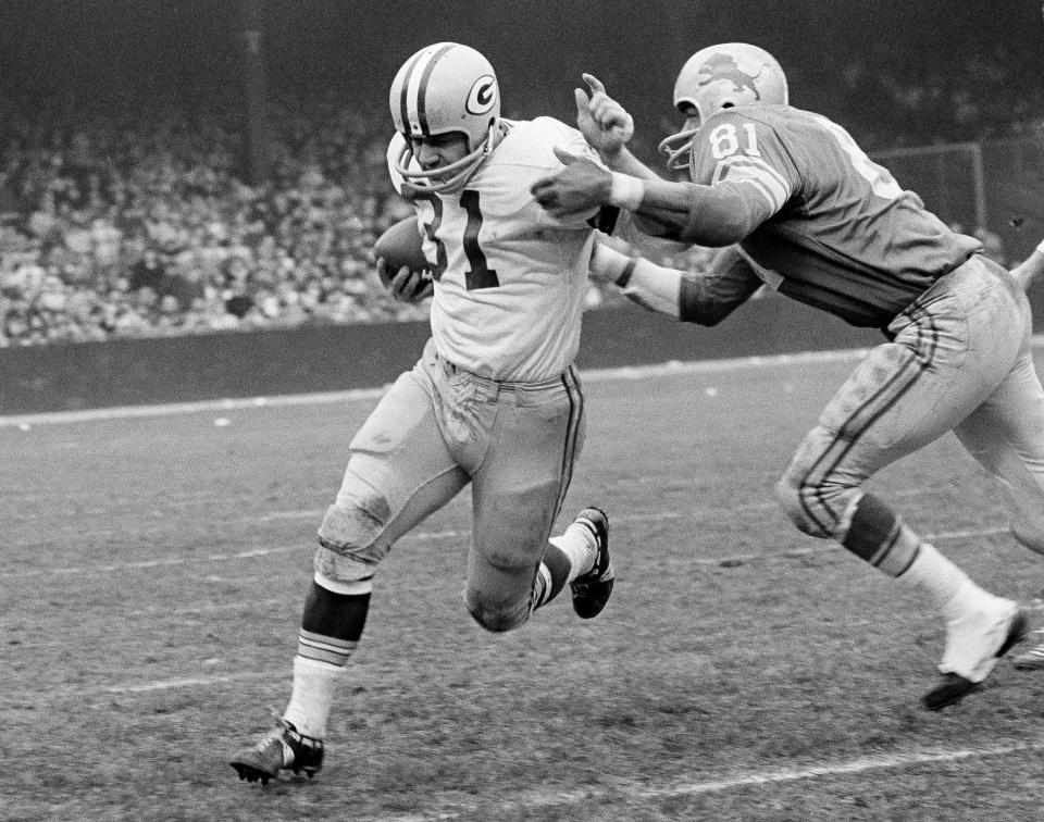 Fullback Jim Taylor was a second-round pick of the Green Bay Packers in 1958 and went to a Hall of Fame career.
