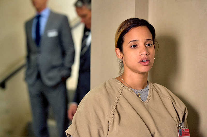 Dascha Polanco (Daya) from “Orange is the New Black” is giving us serious hair envy