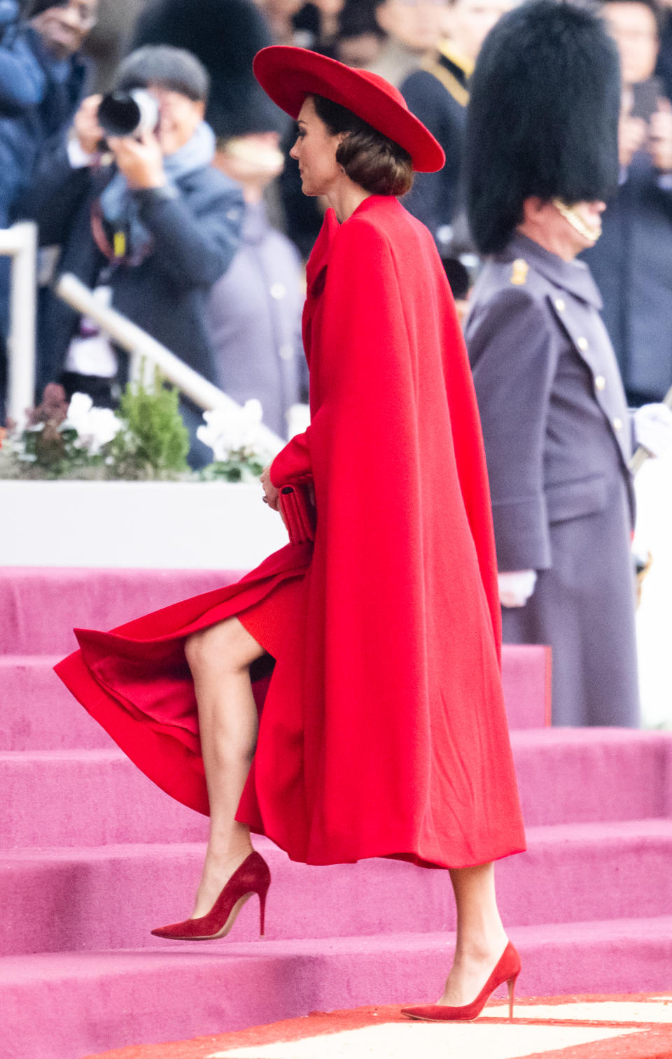 Kate Middleton Hints to Princess Diana’s Red Catherine Walker Dress ...