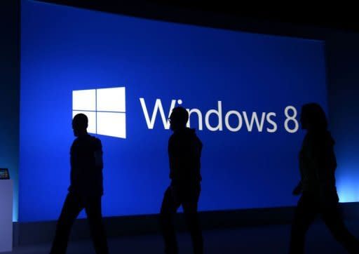 The launch of Windows 8 in New York. Microsoft unveiled a revamped version of its flagship Windows system designed for increasingly mobile consumers and previewed Surface, its entry into the hot tablet market