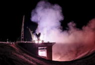 The Soyuz TMA-17M spacecraft carrying the International Space Station (ISS) crew of Kjell Lindgren of the U.S., Oleg Kononenko of Russia and Kimiya Yui of Japan blasts off from the launch pad at the Baikonur cosmodrome, Kazakhstan, July 23, 2015. REUTERS/Shamil Zhumatov