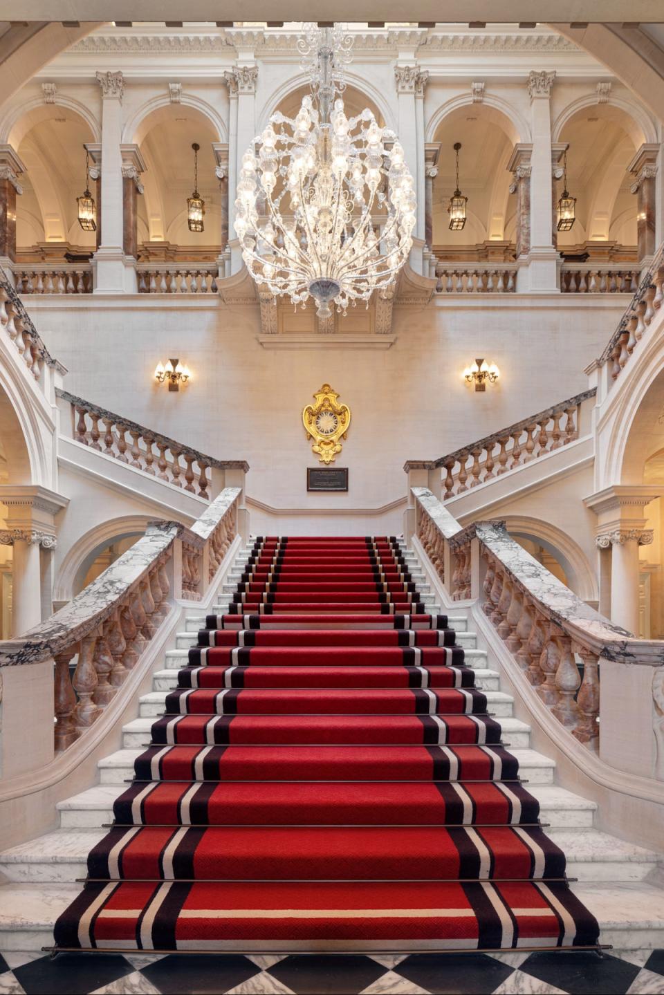 The grand staircase in the entrance hall (John Athimaritis)