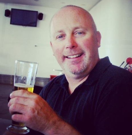 Dean Sanderson pictured having a beer. Source: 9News