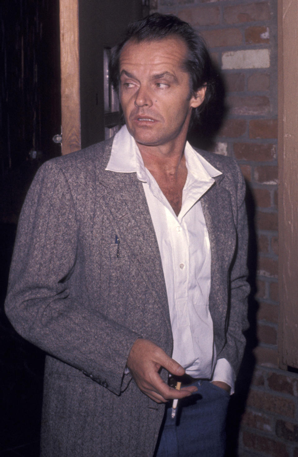 Jack Nicholson holding a cigarette