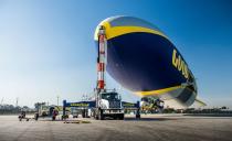 <p>A product of Germany's Zeppelin Luftschifftechnik (ZLT), <em>Wingfoot Two</em> was built on ZLT's New Technology (NT) platform. Five NT models exist worldwide.</p>