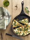 <p>This easy, eggy dish bakes in the oven for just 10-15 minutes and easily feeds a crowd. What more could you want?</p><p><strong><a href="https://www.countryliving.com/food-drinks/recipes/a5502/sweet-potato-kale-frittata-recipe-clx0914/" rel="nofollow noopener" target="_blank" data-ylk="slk:Get the recipe;elm:context_link;itc:0;sec:content-canvas" class="link ">Get the recipe</a>.</strong> </p>