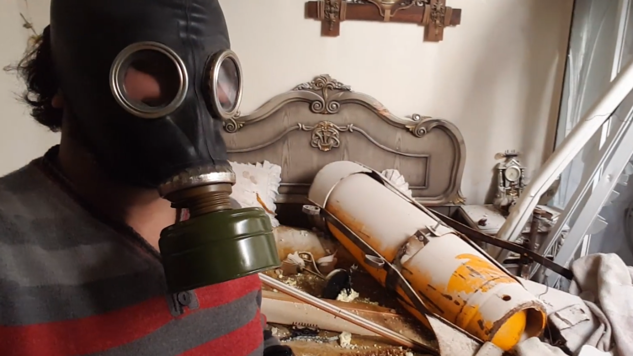 Videos uploaded by activists after a suspected chemical attack on April 8 (Storyful)