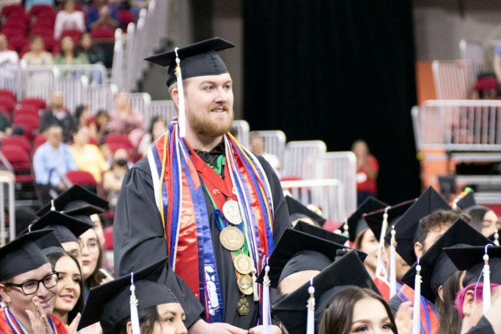 Steven Hensley at his graduation from Fresno State.