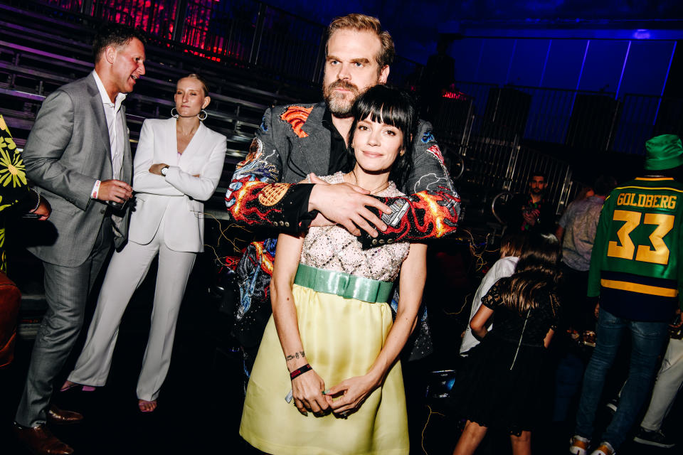 David Harbour and Lily Allen. - Credit: Nina Westervelt for Variety