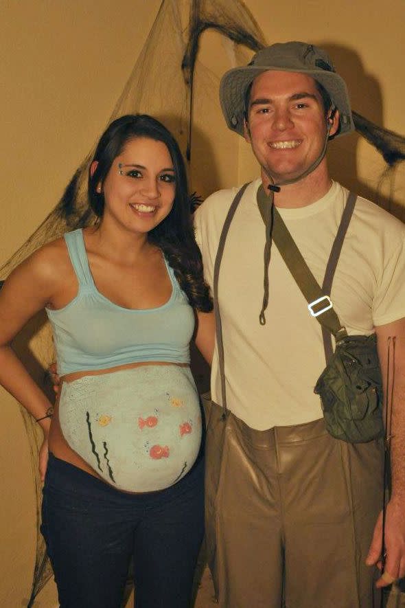 Fishbowl Pregnant Halloween Costume