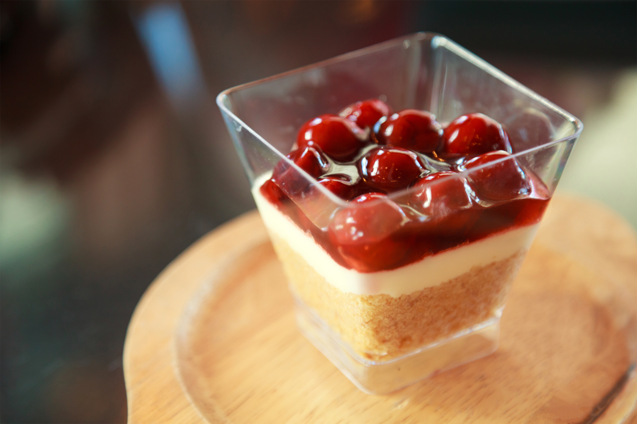 No Bake Cranberry Orange Cheesecakes