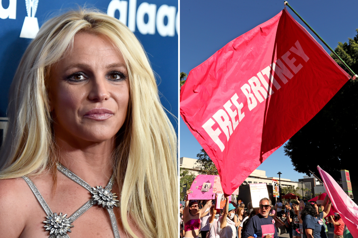 Britney Spears and #FreeBritney (Getty Images)