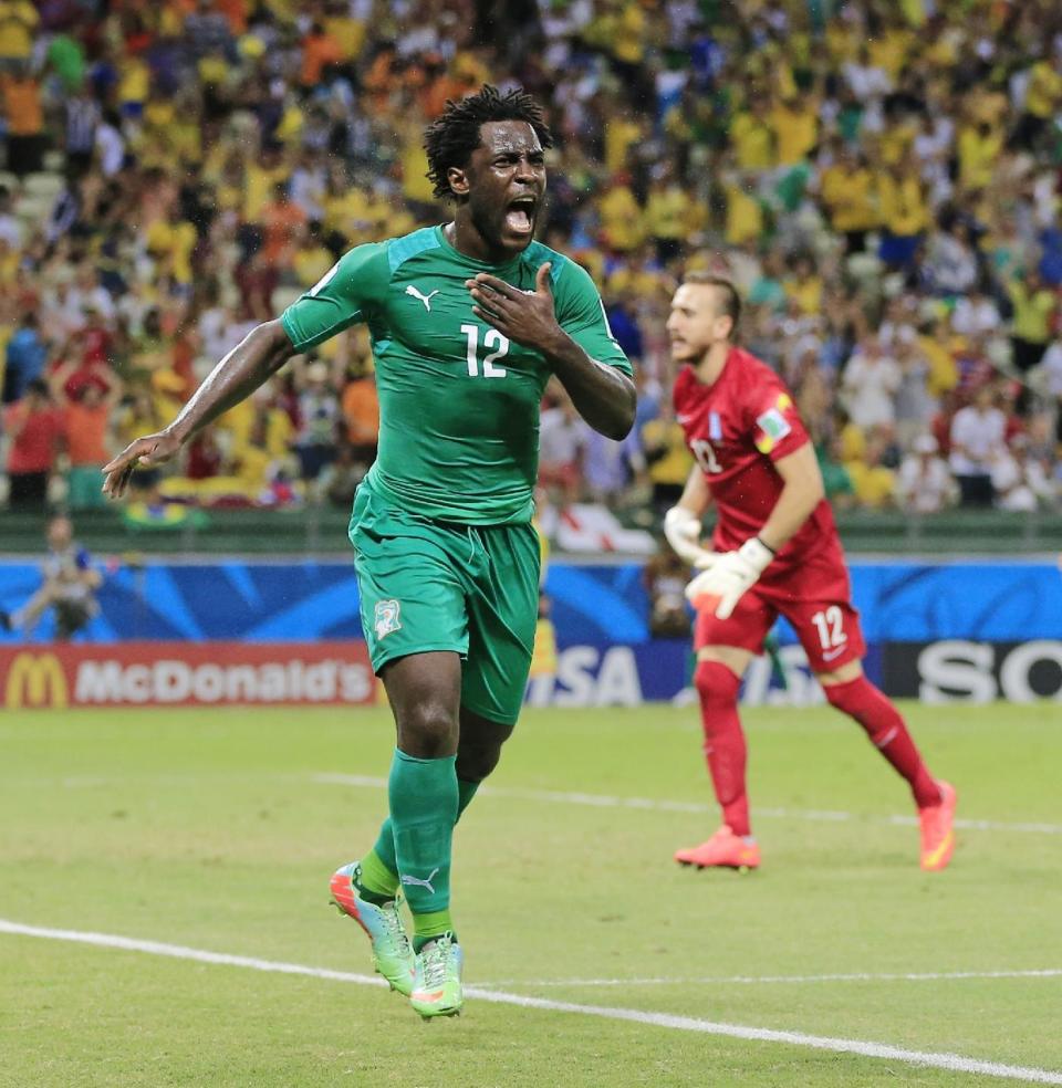 Wilfried Bony (AP Photo/Bernat Armangue)