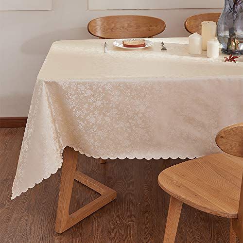 Rectangular Vinyl Spill-Proof Tablecloth