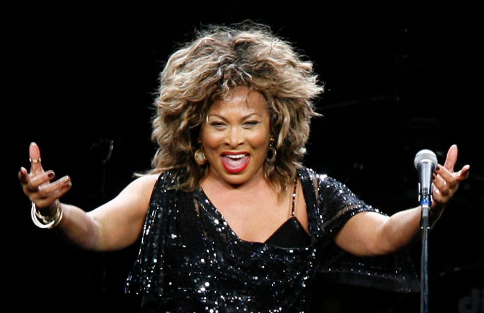 Tina Turner performing in Cologne, Germany, in 2009. The rock legend died in May at 83.