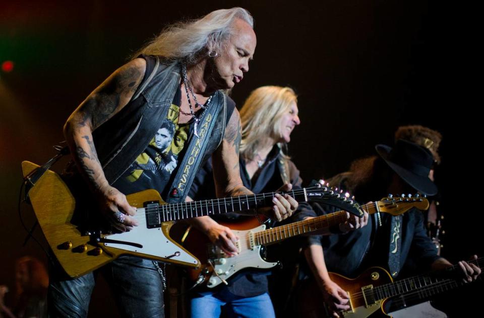 Guitarist Rickey Medlocke (left) continues to play for the iconic American rock back, Lynard Skynard, which will appear with ZZ Top in March at Rupp Arena.