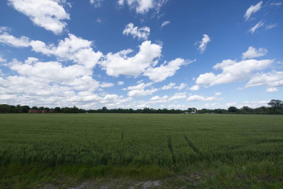 The scene of a future high school at 815 Camp Jackson Road in Cahokia Heights, Ill., on May 9, 2024.