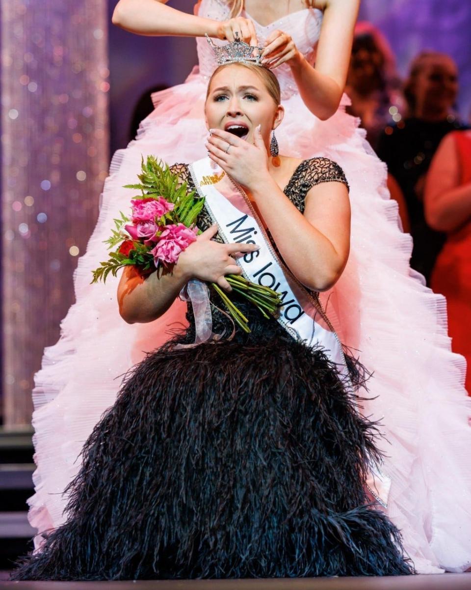 Bailey Hodson, 24, of Berwick, Iowa will represent the state in the Miss America Pageant in Connecticut this December.