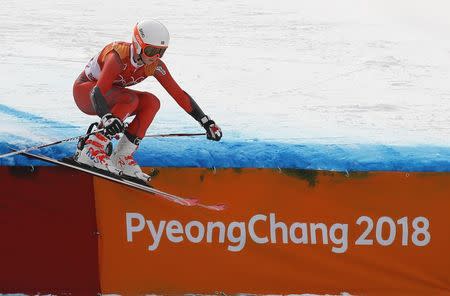 Alpine Skiing - Pyeongchang 2018 Winter Olympics - Team Event - Yongpyong Alpine Centre - Pyeongchang, South Korea - February 24, 2018 - Kristin Lysdahl of Norway competes. REUTERS/Christian Hartmann