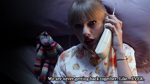 Taylor’s hit song ‘We Are Never Getting Back Together’ is thought to be about Jake.
