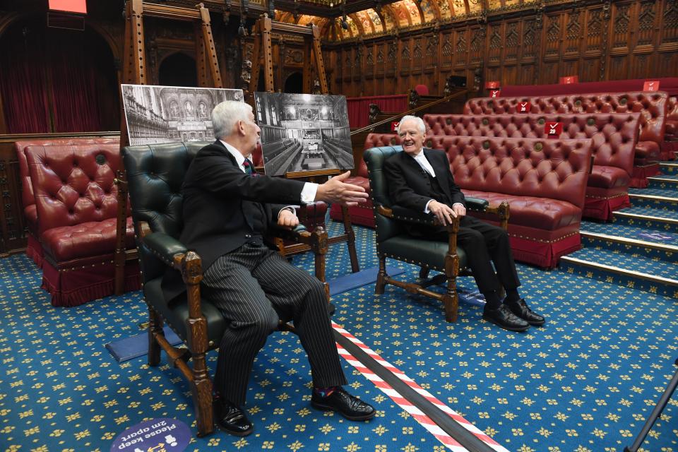 MPs eventually moved into the slightly larger and more spacious House of Lords Chamber on 24 June, 1941 (UK Parliament/Jessica Taylor)