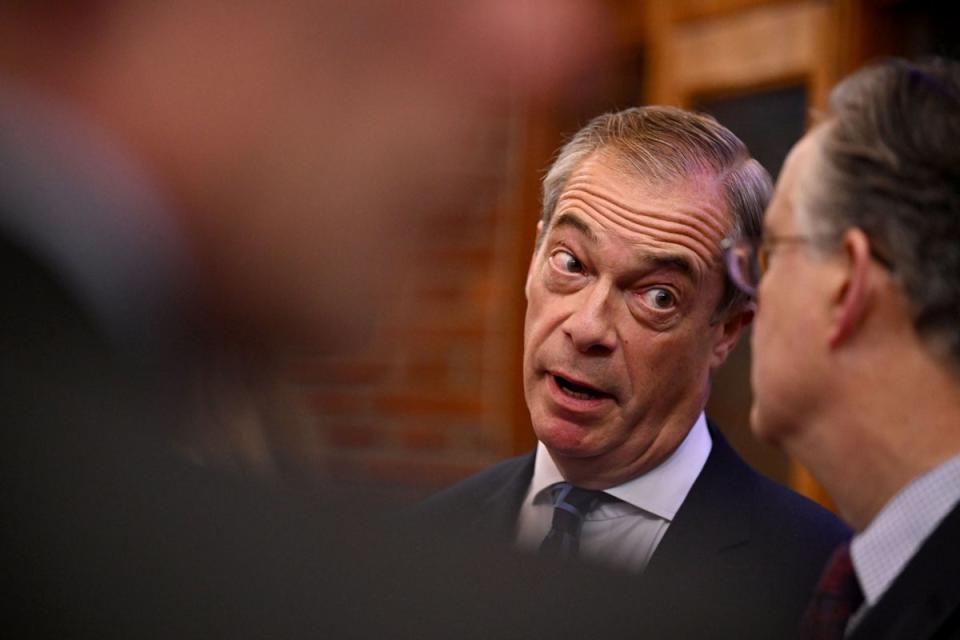 Former UKIP leader Nigel Farage attended the conference today (Getty Images)