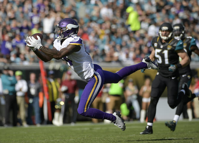 One fantasy analyst believe owners should lay out for Stefon Diggs in Week 1. (AP)