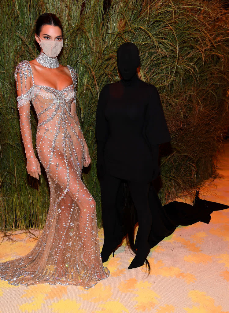 Kim Kardashian attends The 2021 Met Gala Celebrating In America: A Lexicon Of Fashion at Metropolitan Museum of Art. (Getty Images)