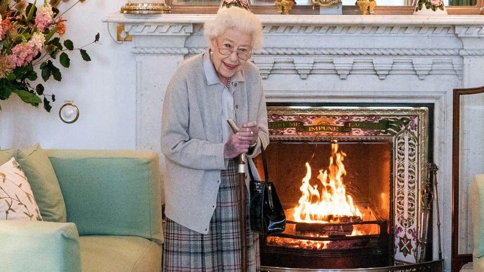 La reina Isabel II en Balmoral.