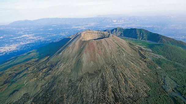 PHOTO: Aerial view of the Vesuvio Volcano crater located at the Vesuvio National Park, Campania, Italy, in 2018. (S. Amantini/De Agostini via Getty Images, FILE)
