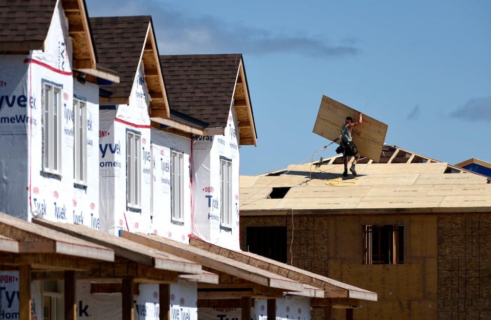 Canada Mortgage and Housing Corporation data shows fewer new home starts in Ottawa this year. (Justin Tang/The Canadian Press - image credit)