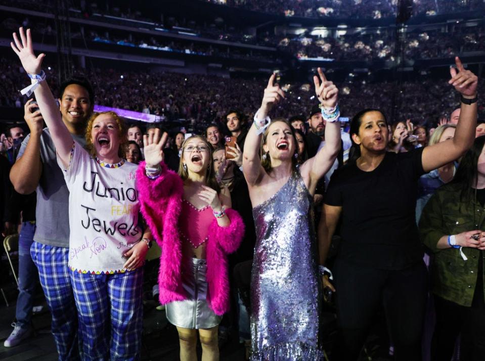 Taylor Swift fans at The Eras Tour
