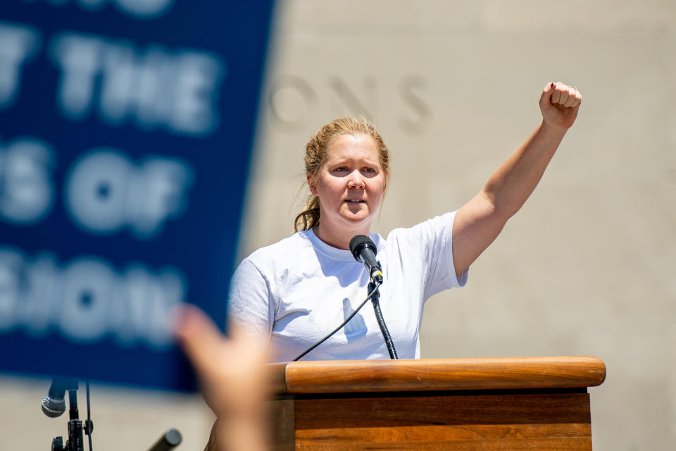 Amy Schumer spoke at the Families Belong Together rally in June. (Photo: Roy Rochlin/Getty Images)