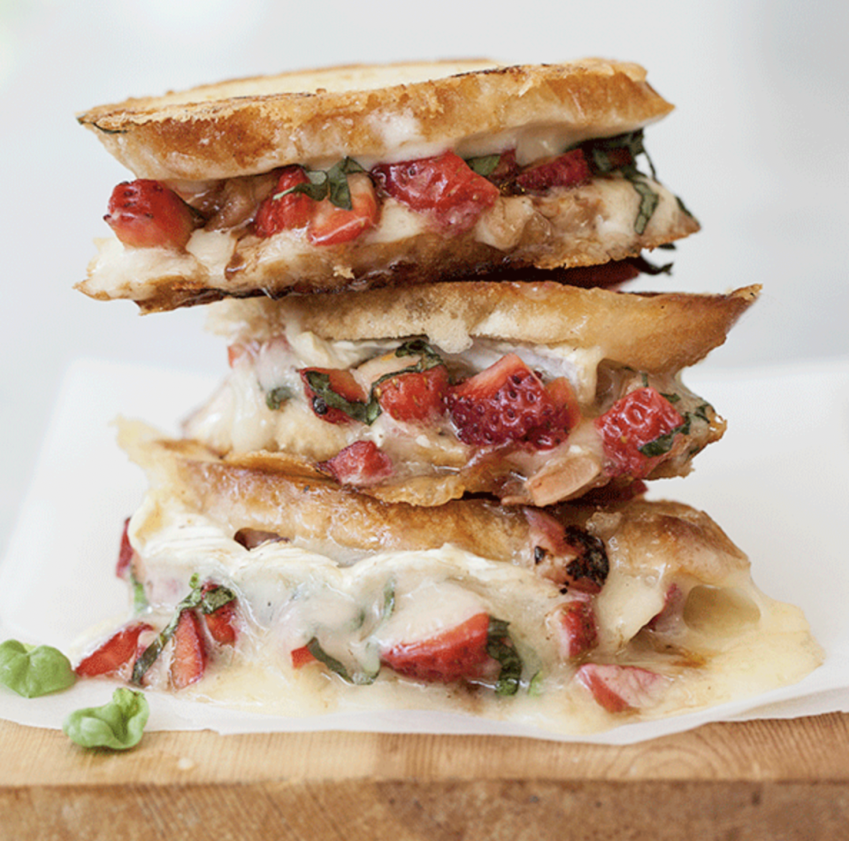 Strawberry Bruschetta Grilled Cheese