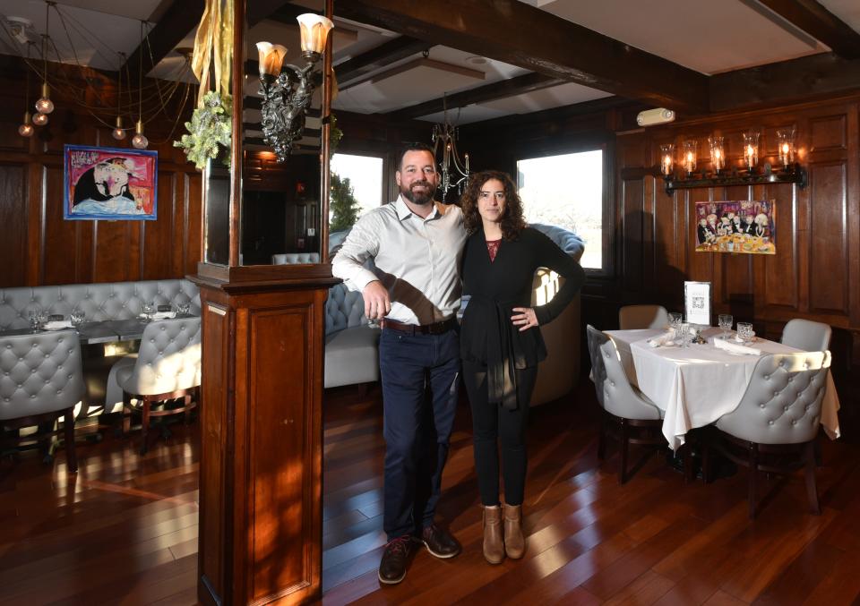 The West End owners Jen Villa and Blane Toedt are hosting a cocktail party, using all of the spaces in their 160-seat restaurant to ensure plenty of room for social distancing.