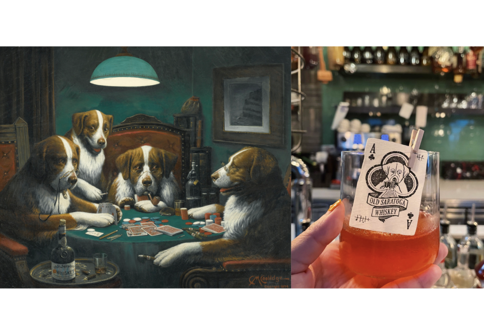 Left: Cassius Marcellus Coolidge, Poker Game, 1894. Right: Tippling Club, Poker Game ($26).