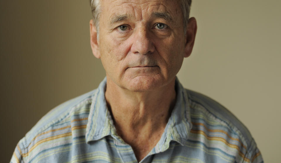 Bill Murray, a cast member in the film "Hyde Park on Hudson," poses for a portrait at the 2012 Toronto Film Festival, Sunday, Sept. 9, 2012, in Toronto. (Photo by Chris Pizzello/Invision/AP)