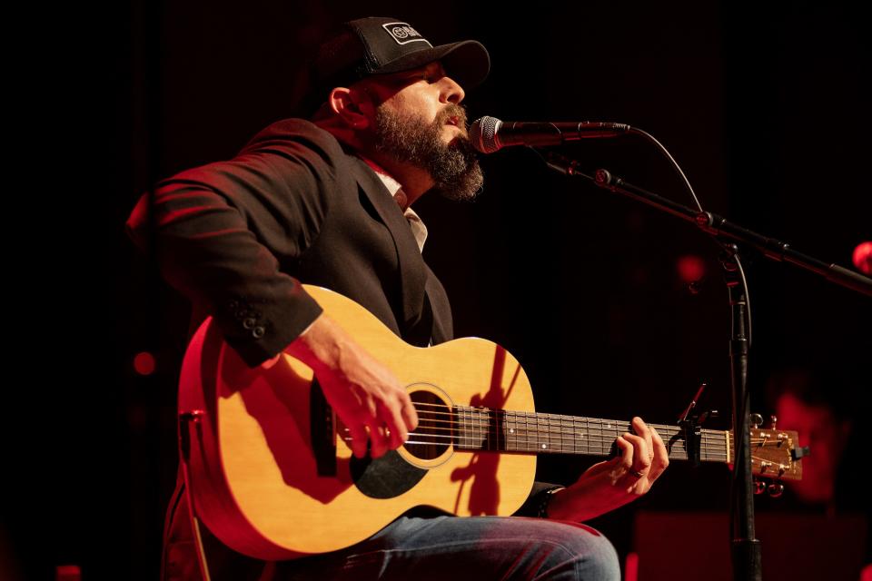 Jason Sever performs during Operation Song’s  anniversary show in Franklin on Monday, Dec. 5.