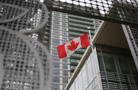 A Canadian flag flies outside the North Toronto Collegiate Institute, a high school run by the Toronto District School Board in Toronto, Ontario, Canada March 24, 2017. REUTERS/Chris Helgren