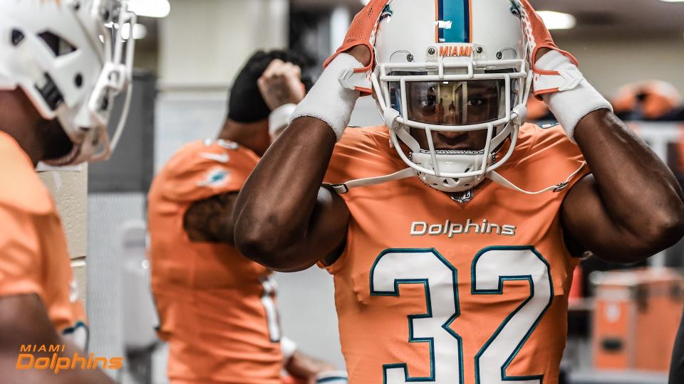 The Miami Dolphins' Color Rush jerseys. Judge them for yourselves. (@MiamiDolphins).