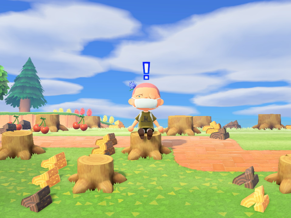 In Animal Crossing: New Horizons, players are encourage to plunder the natural world for resources: Nintendo