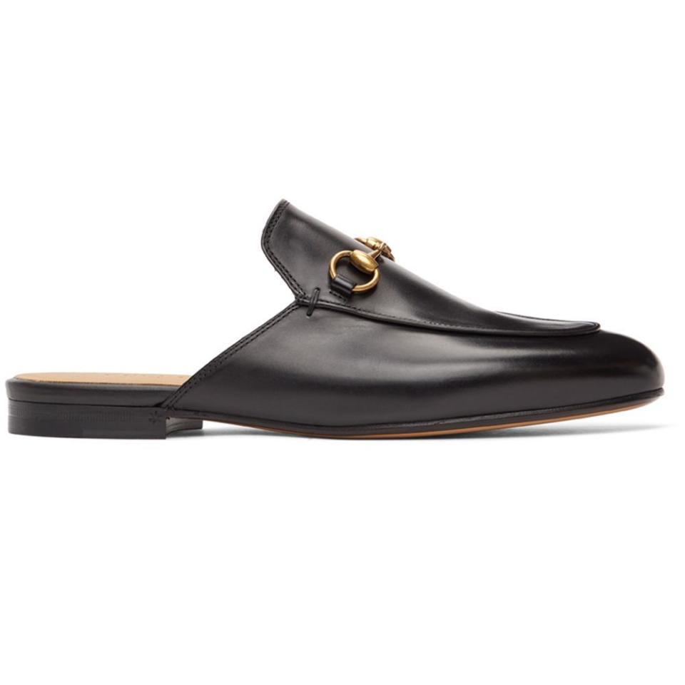 13) Gucci Black Princetown Mules