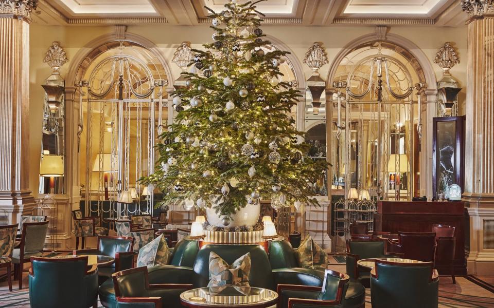 Claridge's in London is known for its legendary tree which is created by a different fashion designer every year