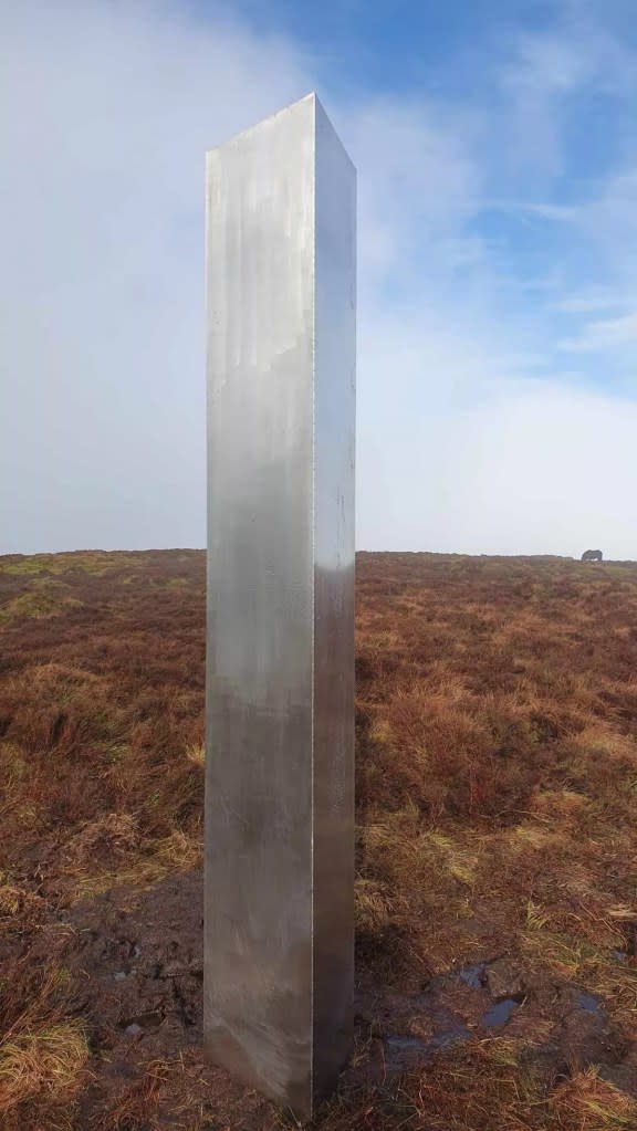 A strange and gigantic steel monolith was recently spotted on a hill in Wales — one of several mysterious Toblerone-like structures that have popped up around the globe in recent years. Richard Haynes