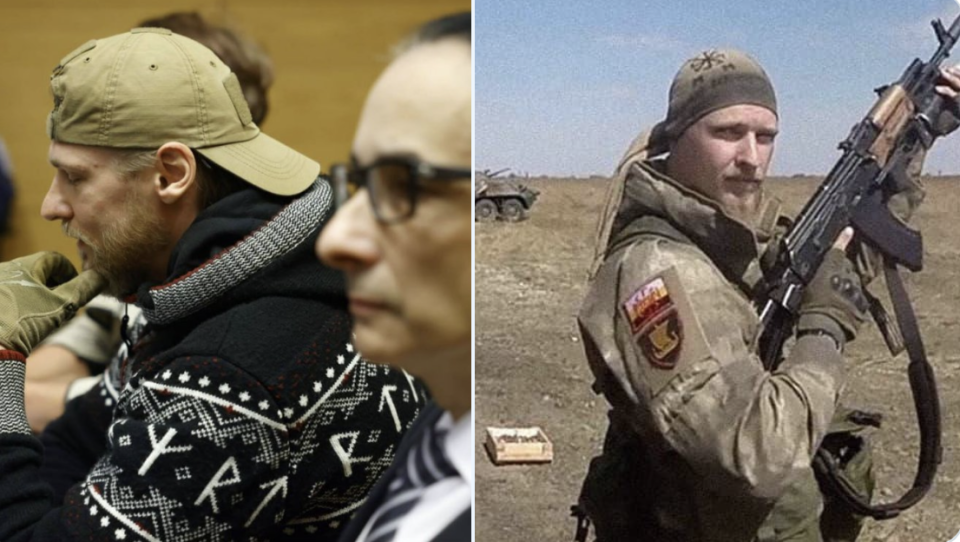 「Rusich」新納粹組織的領導人揚·彼得羅夫斯基 （Jan Petrovskyy）被指控在烏克蘭犯有戰爭罪。   圖：翻攝自 X ( 前推特 )  NEXTA