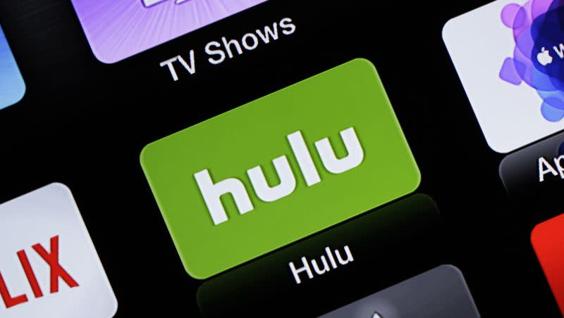 This June 24, 2015, file photo shows the Hulu Apple TV app icon in South Orange, N.J. What’s coming to Hulu in August 2023?