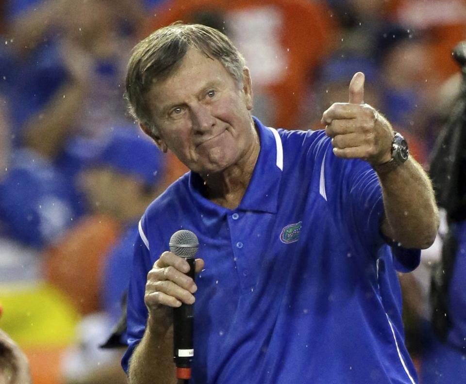 Steve Spurrier is the fourth person to make the hall as a player and a coach. (AP)